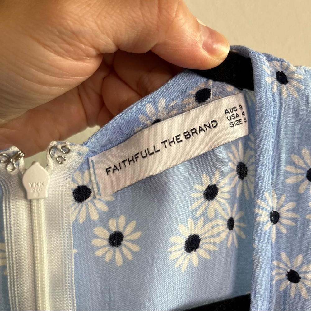 Faithfull the Brand Blue Floral Dress - Picture 8 of 9